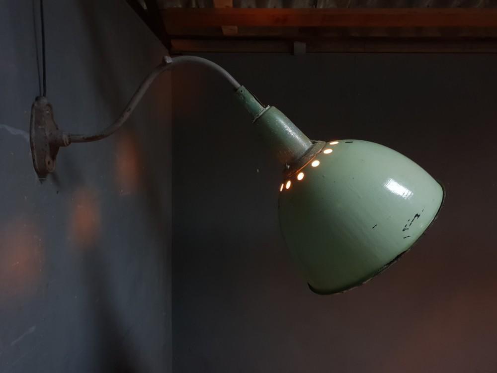 Old enamel wall lamp outdoor lamp XXL