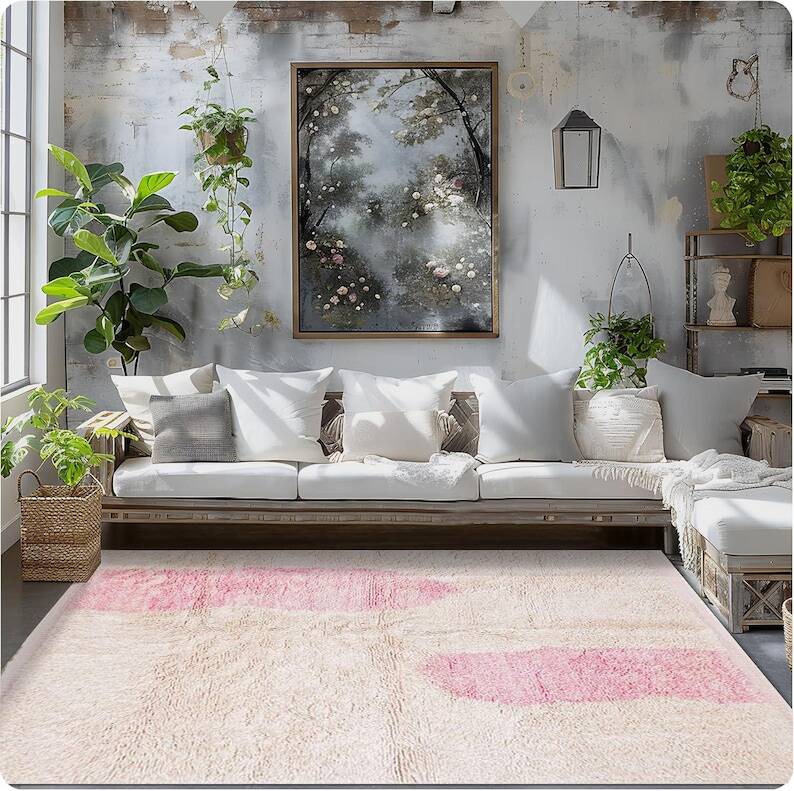 Tapis traditionnel en laine naturelle