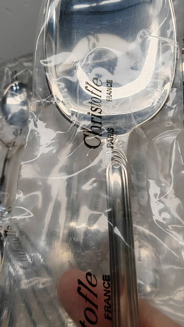 Ensemble couverts Christofle Marly (6 fourchettes + 6 cuillères à soupe)