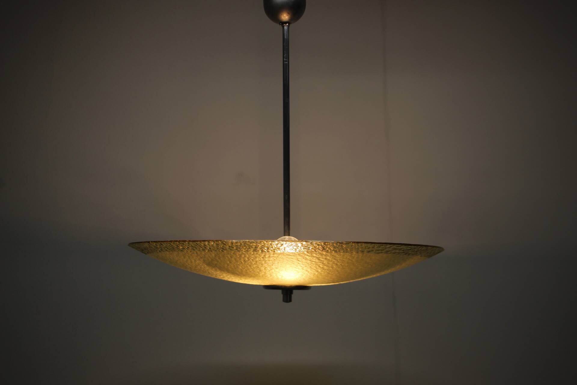 Mid-Century Glass Pendant, 1960s, Czechoslovakia