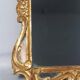 Antique mirror with carved wooden frame and original gilding, 53x37 cm, SD207.