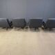 Set of 4 swivel chairs by Bernd Munzebrock for Walter Knoll, 1970s
