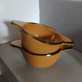 2 antique earthenware bowls