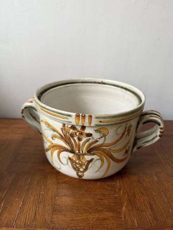 Keraluc Quimper plant pot and pitcher set