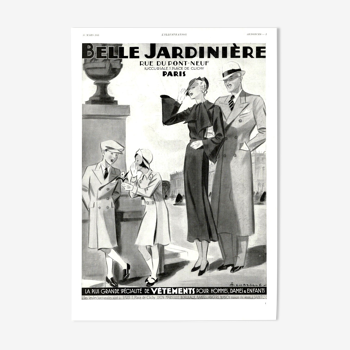 Affiche vintage années 30 Belle Jardiniere 30x40cm