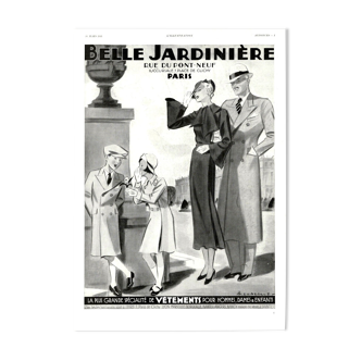 Affiche vintage années 30 Belle Jardiniere 30x40cm