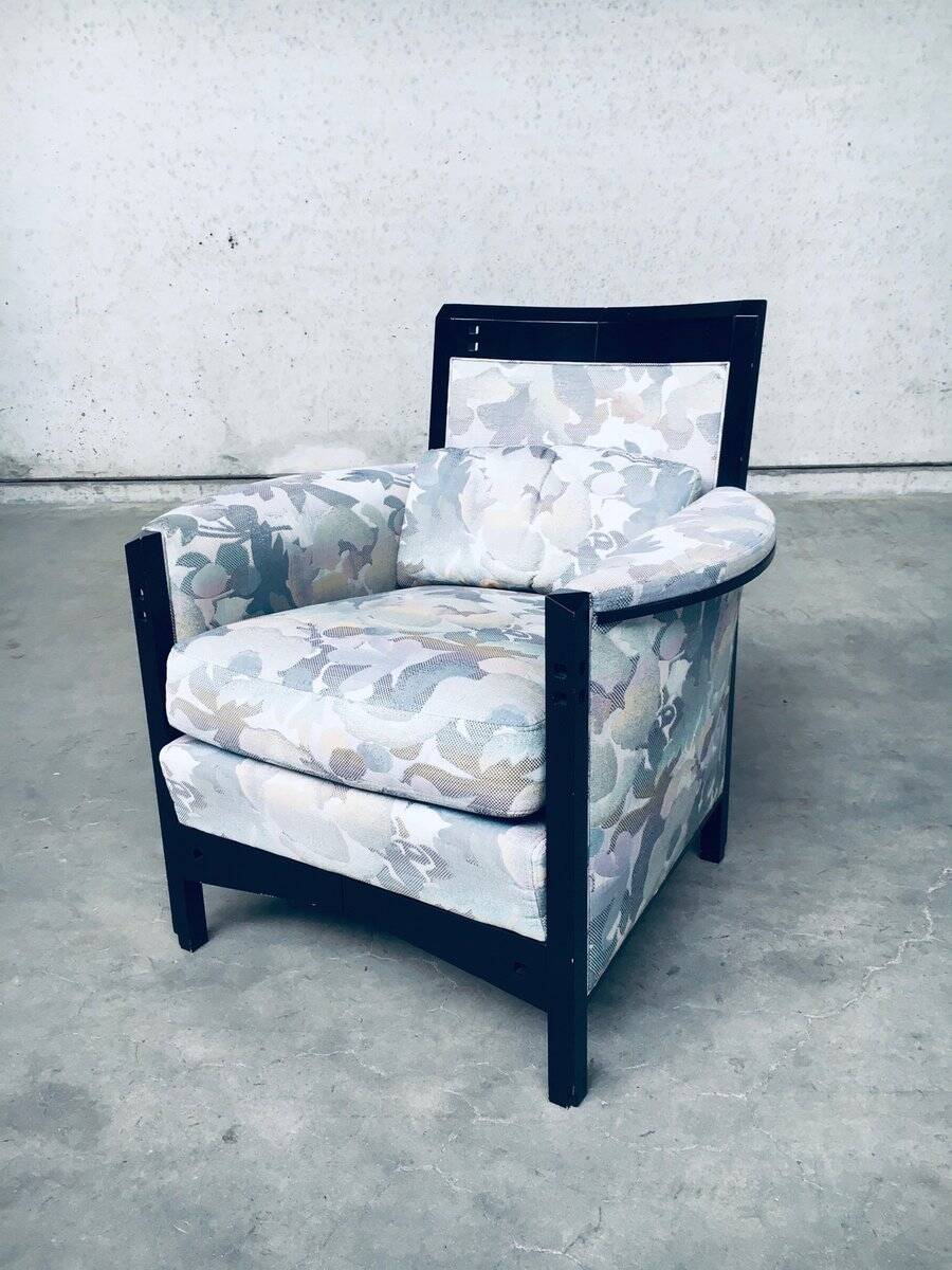 Set of Galaxy Peggy Low Armchairs by Umberto Asnago for Giorgetti, Italy, 1990s