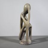 Design Soapstone Sculpture “The Thinker”, 1970s