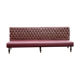 1930s bistro bench in faux leather