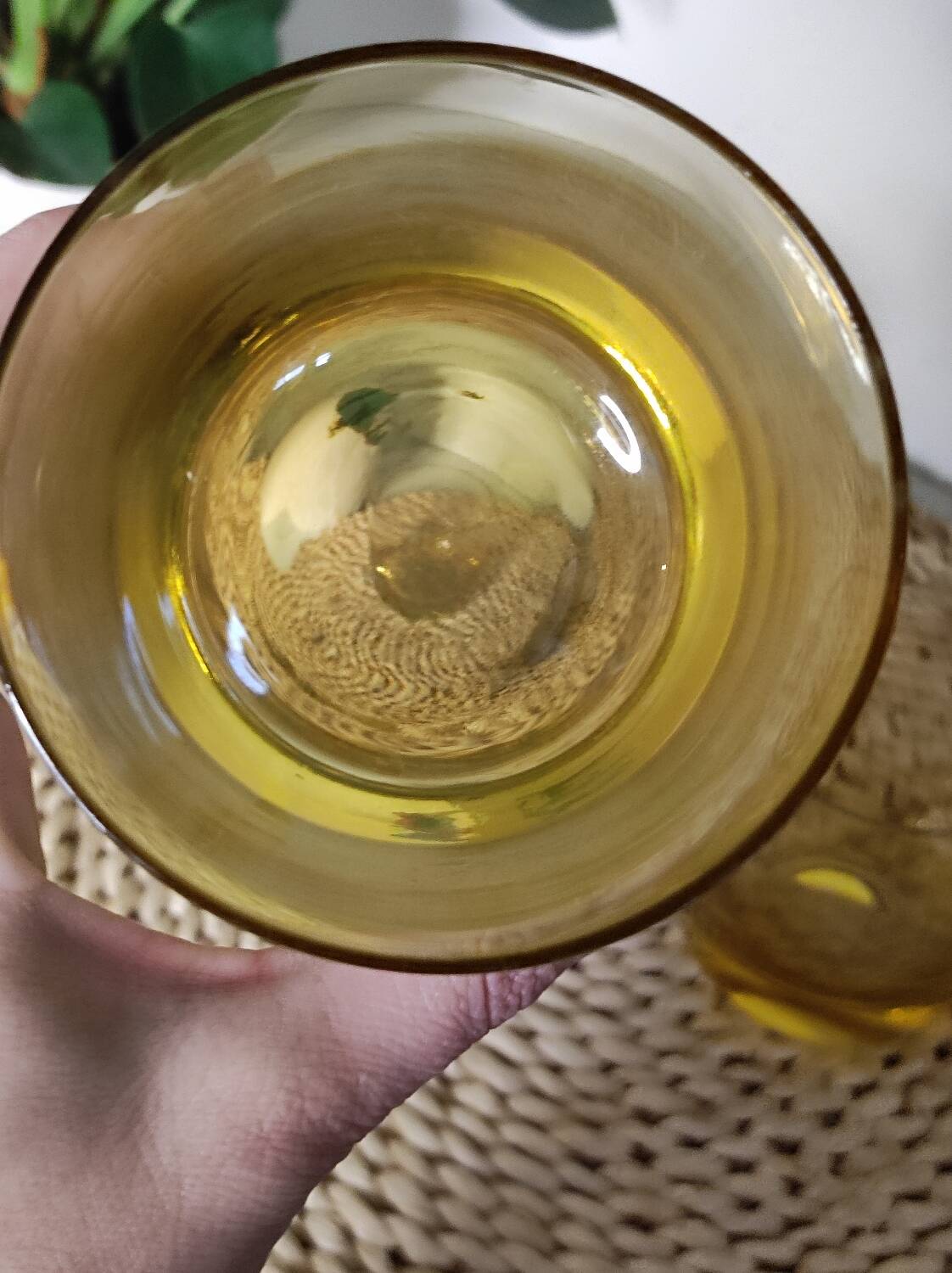 Verres ambré vintage