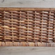 Grand tiroir panier osier rotin vintage ancien
