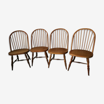 Set de 4 chaises à barreaux