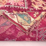 Purple vintage moroccan rug 212 CM X 343 CM