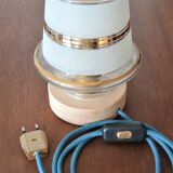 Table lamp glass globe and gilded edging