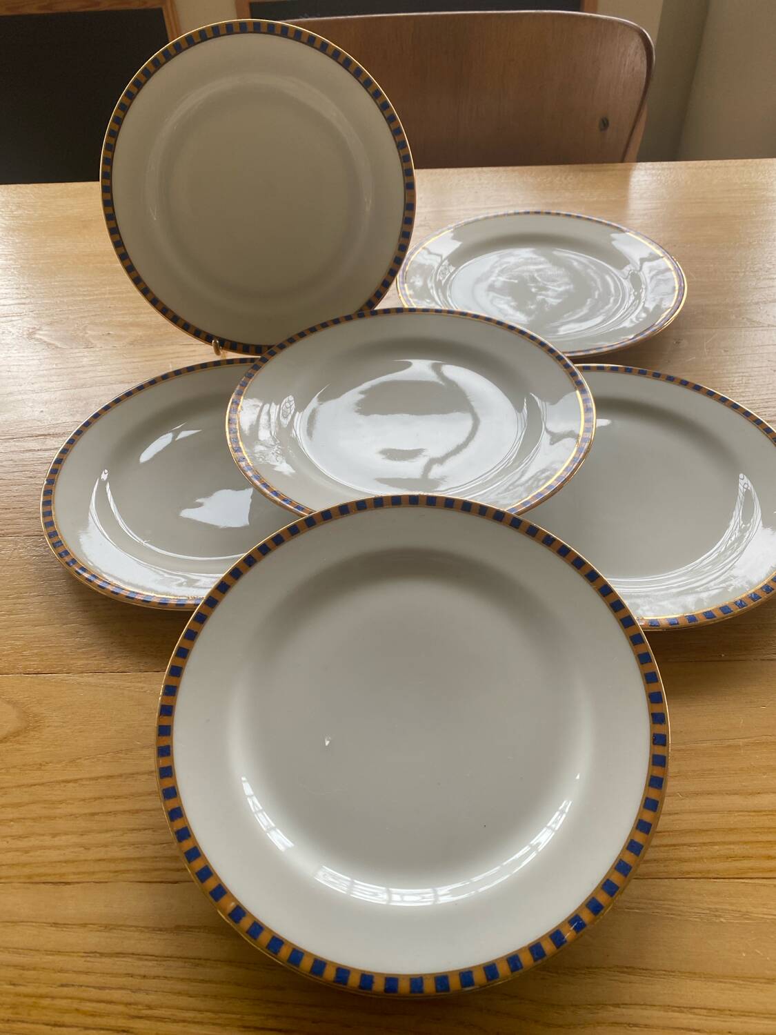 6 dessert plates Limoges France
