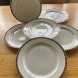 6 dessert plates Limoges France