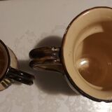 2 Lugano earthenware pitchers