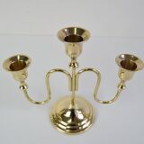 Vintage Brass Candlestick, Czechoslovakia, 1960's.