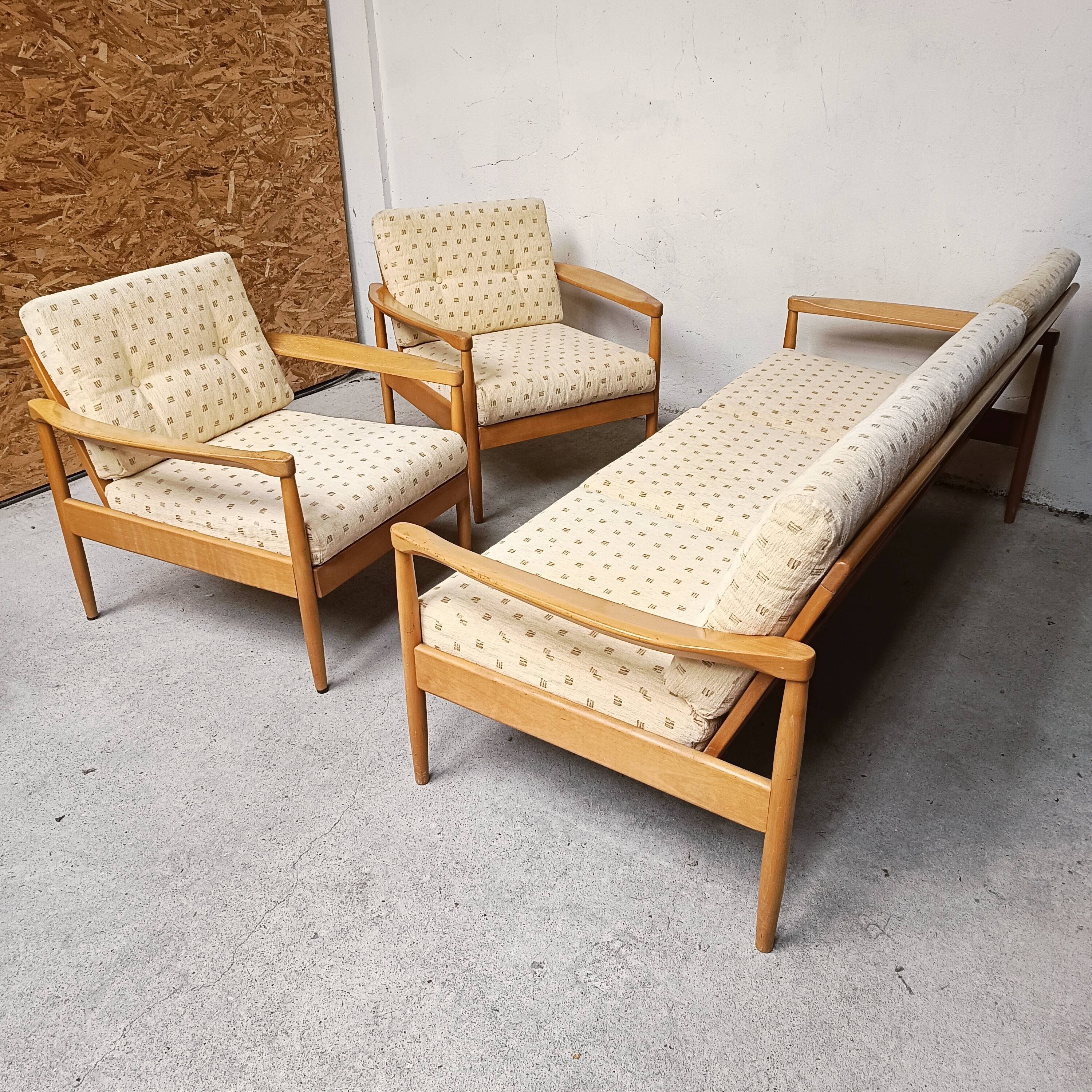 Scandinavian living room set, 1960