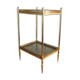 Bedside side brass table