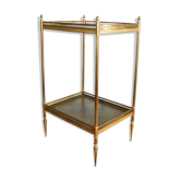 Bedside side brass table