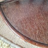 Vintage rattan corner shelf