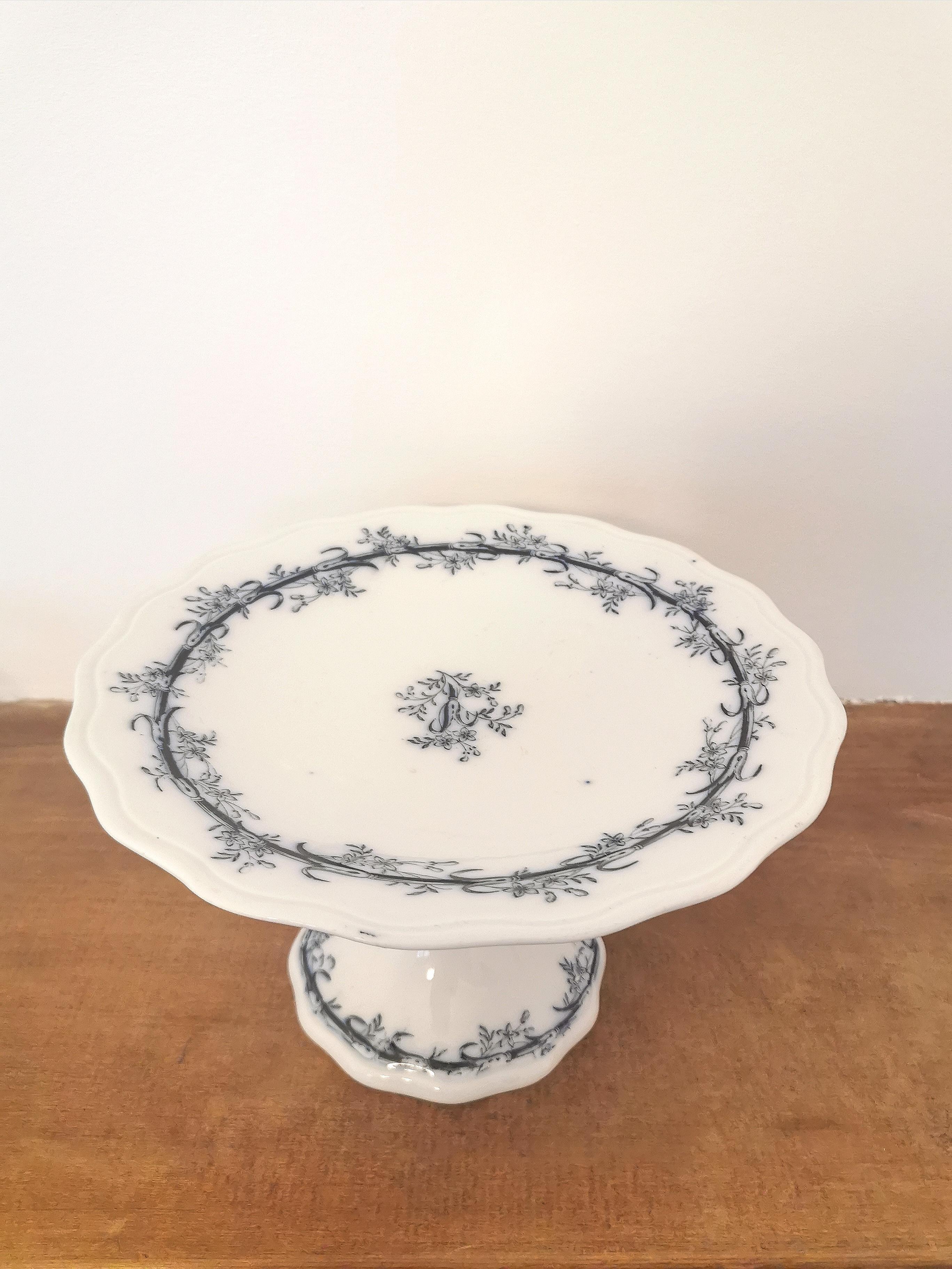 English earthenware compotier Brown Westhead Moore - Co