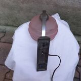 Vintage pink opaline wall lamp