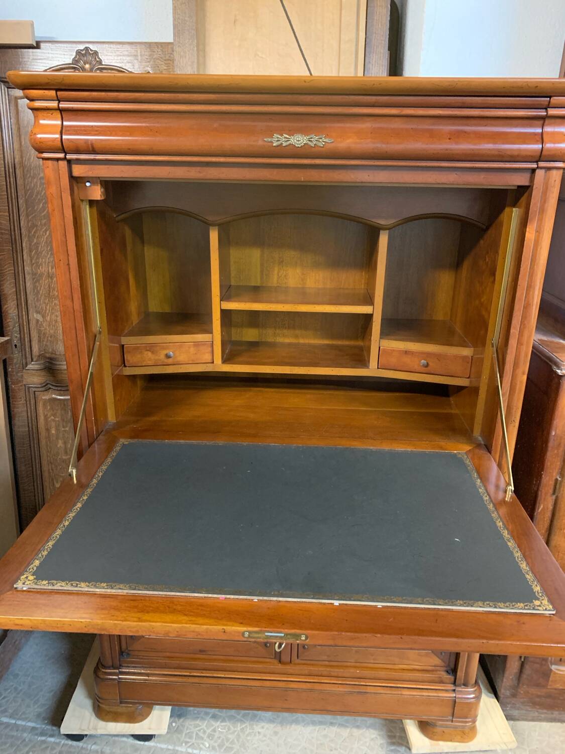 Cherry wood secretary