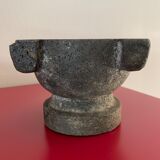Ashtray, Lava stone mortar carved in the mass / 60s