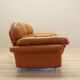 Orange leather sofa, Space Age design, 1960s, production: Italy