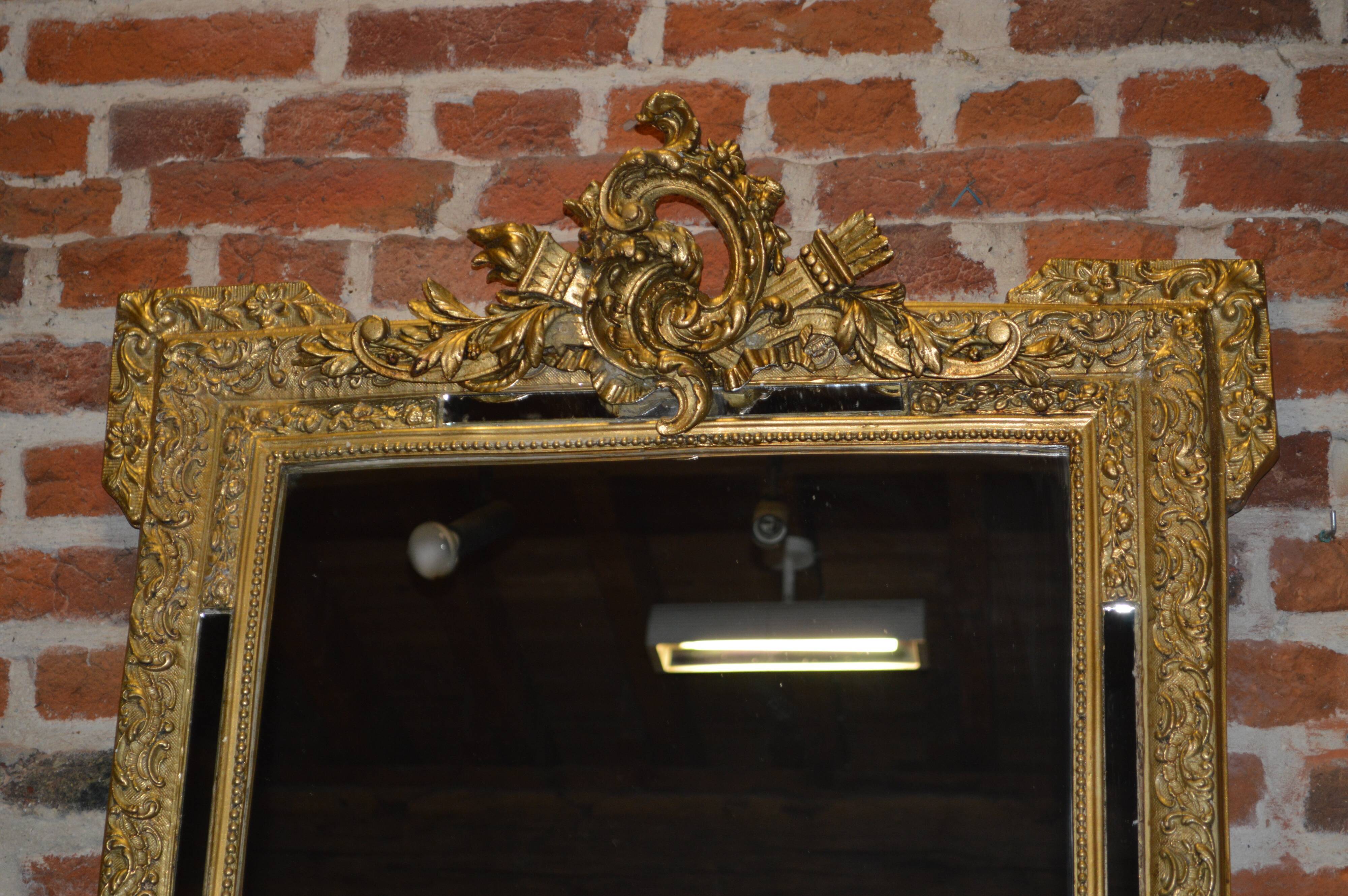 Golden mirror style Louis XV 81x119cm