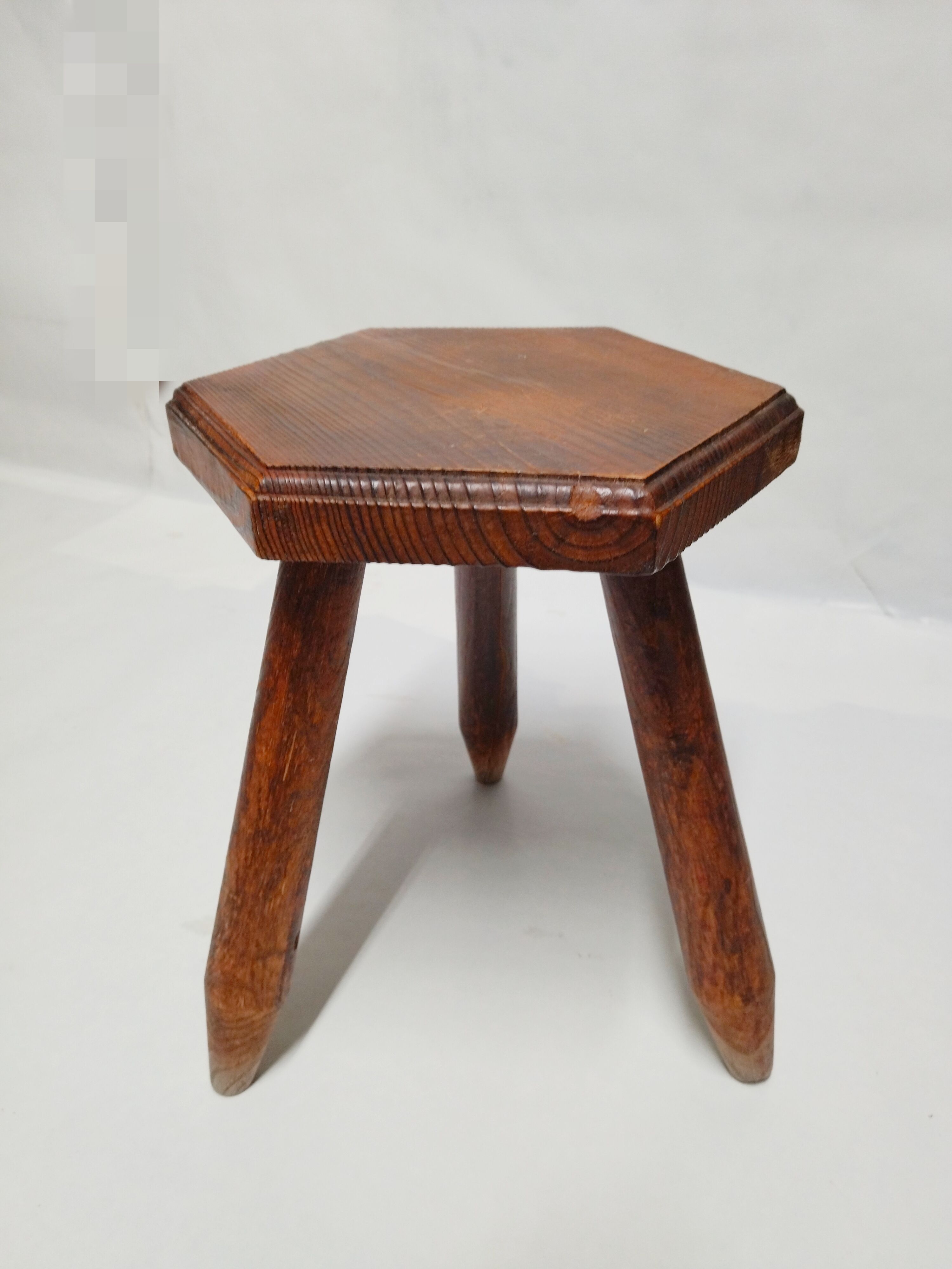 Pair tripods, wooden stools