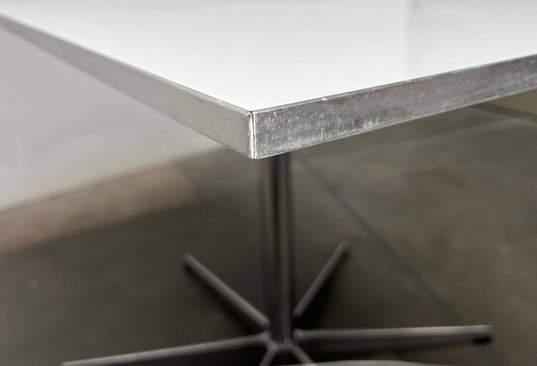 Mid-Century Modern Danish Minimalist Table by Piet Hein, Bruno Mathsson, Arne Jacobsen for Fritz Hansen, 1980s, 1984