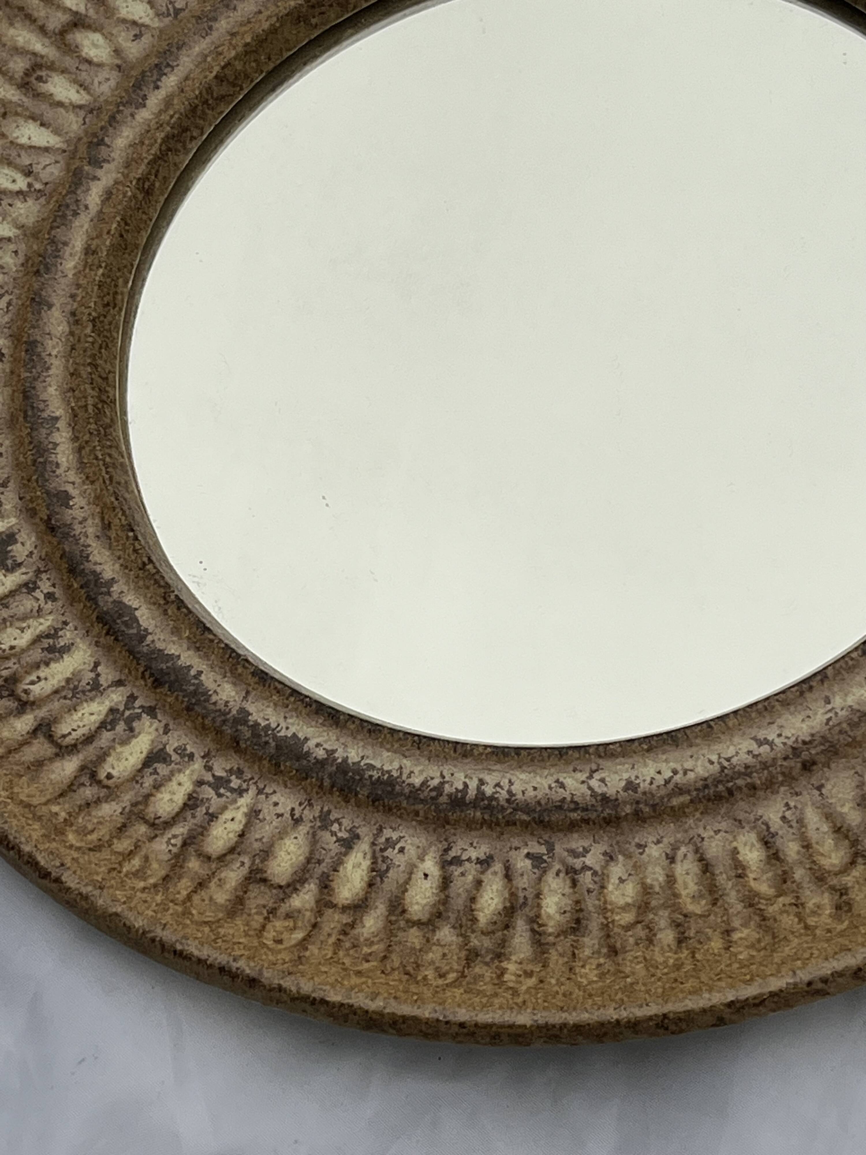 Danish ceramic mirror 1960