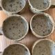 6 tasses en grès pyrite