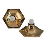 Pair of Italian wall lights by Fosnova from the 1980s.