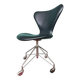 Chaise de bureau vintage Arne Jacobsen 3117 Series One en cuir noir