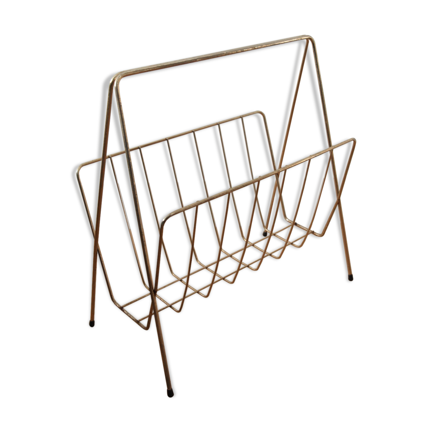 Gold metal magazine door