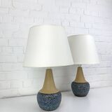 Pair of Einar Johansen ceramic table lamps, Soholm, Denmark, 1960s