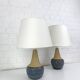 Pair of Einar Johansen ceramic table lamps, Soholm, Denmark, 1960s