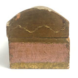Florentine vintage box, pink and gold