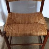 Pair of "Dordogne" chairs by Charlotte Perriand from the 1950s.