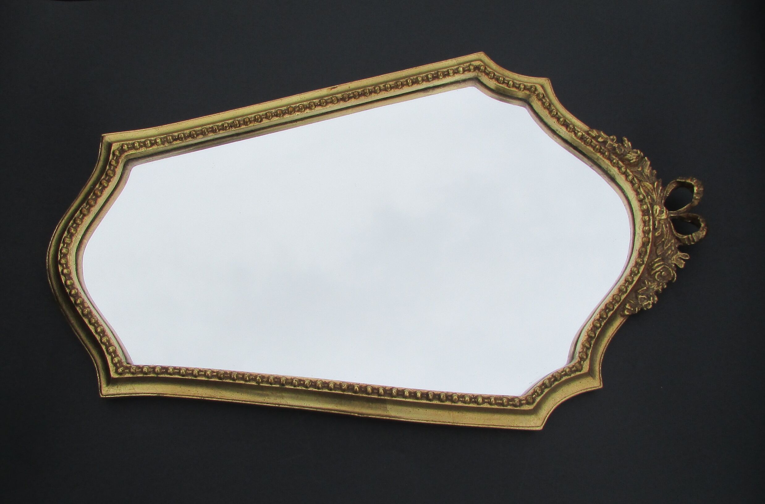 Louis XVI style gold mirror plaster
