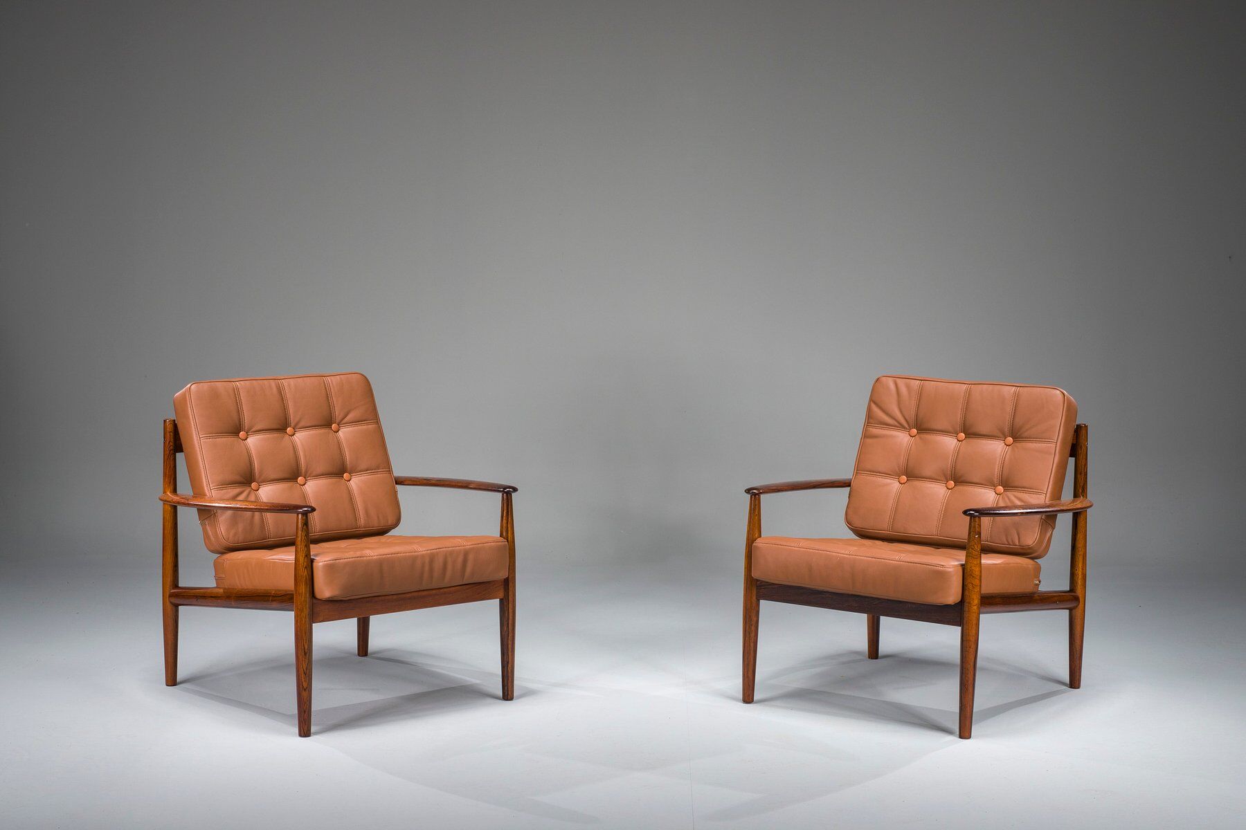 Set of Model 118 armchairs in rosewood by Grete Jalk for France & Son, 1960s