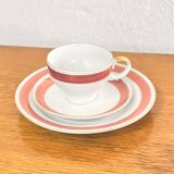 Trio, service de petit-déjeuner, New Look, Kahla Volkstedt, Allemagne années 1960.