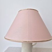 Fabric lampshade with golden trim '70s - vintage