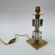 Paire de lampe en laiton et cristal 1930