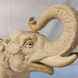 Large Art Deco ceramic white elephant from the 60s