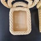 VINTAGE 1960 BOOKENDS WOVEN BASKETS IN 60S RETRO CERAMIC